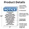 Signmission No Soliciting Please There Is OSHA Notice Sign, Plastic, 7in W x 10in L, 2PK OS-2PACK-NS-P-710-V-14837 - alternate 4